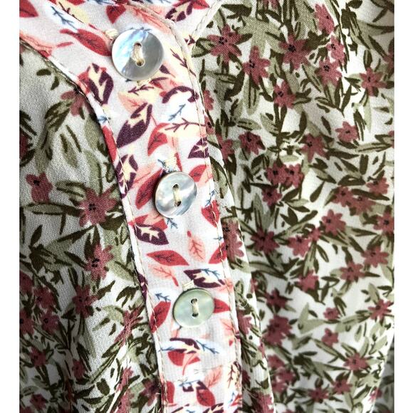 Tea N Lace Hi-Low Floral Print Ruffled Maxi Dress - Picture 4 of 9